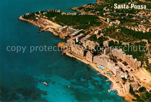 AK / Ansichtskarte Santa_Ponsa_Mallorca_Islas_Baleares Kuestenpanorama Santa_Ponsa