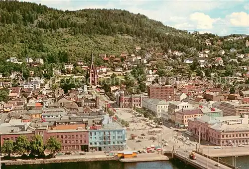 AK / Ansichtskarte Drammen_Norway Stadtpanorama 