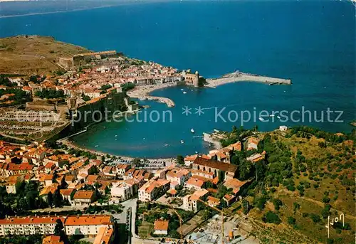 AK / Ansichtskarte Collioure La Cote Vermeille vue aerienne Collioure