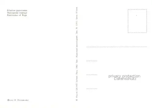 AK / Ansichtskarte Riga_Lettland Stadtpanorama Riga_Lettland