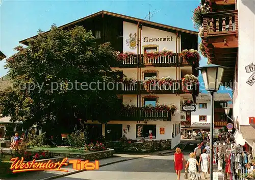 AK / Ansichtskarte Westendorf_Tirol Gasthof Restaurant Mesnerwirt Westendorf_Tirol