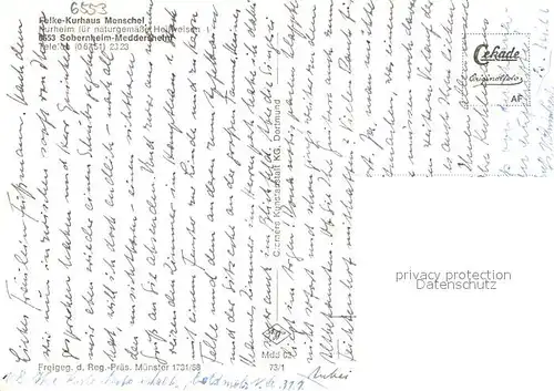 AK / Ansichtskarte Sobernheim Fliegeraufnahme Felke Kurhaus Meschel Sobernheim