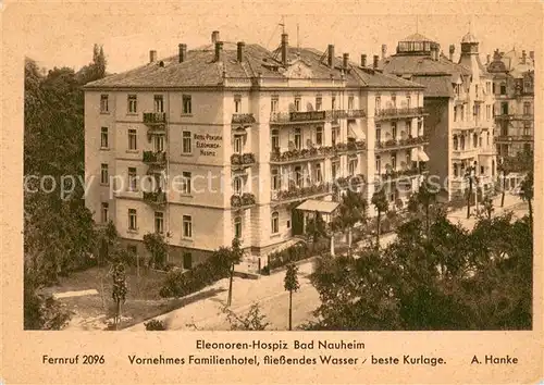 AK / Ansichtskarte Bad_Nauheim Eleonoren Hospiz Aussen Bad_Nauheim