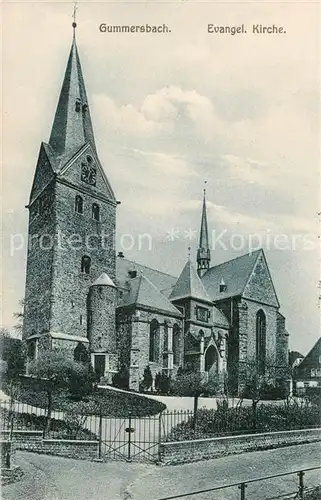 AK / Ansichtskarte Gummersbach Evangl. Kirche Aussenansicht Gummersbach