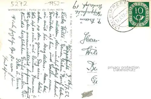 AK / Ansichtskarte Wipperfuerth Partie an der Ersten Muehle Wipperfuerth