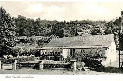 AK / Ansichtskarte Alpe_Wiehl Haus Alpetal Gartenhaus Alpe_Wiehl