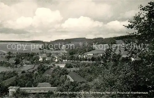 AK / Ansichtskarte Marienheide Gesamtansicht mit Provinzial Krankenhaus Marienheide