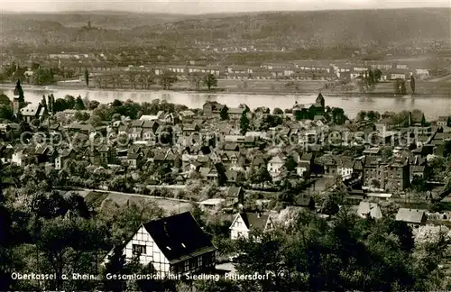 AK / Ansichtskarte Oberkassel_Bonn Gesamtansicht mit Siedlung Plittersdorf Oberkassel Bonn