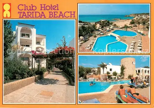 AK / Ansichtskarte San_Jose_Ibiza Club Hotel Tarida Beach Piscina San_Jose_Ibiza