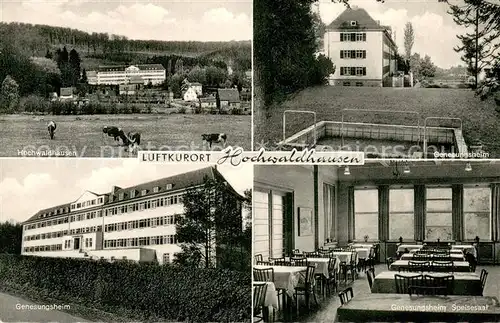 AK / Ansichtskarte Hochwaldhausen_Ilbeshausen Genesungsheim Innen und Aussen  Hochwaldhausen
