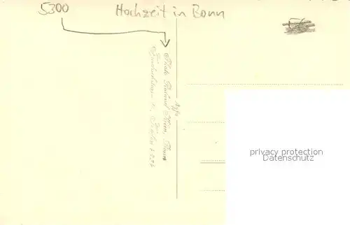 AK / Ansichtskarte Bonn_Rhein Hochzeit Bonn_Rhein