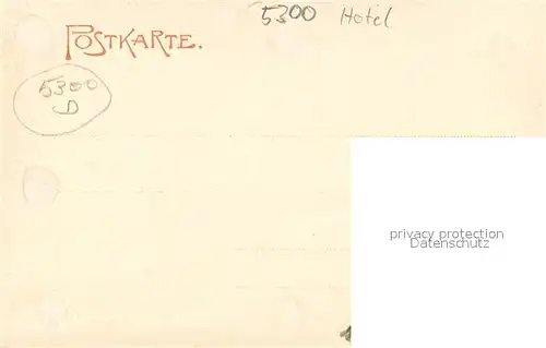 AK / Ansichtskarte Bonn_Rhein Hotel Rheineck Bonn_Rhein