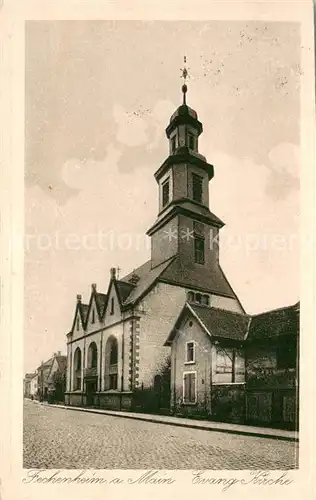 AK / Ansichtskarte Fechenheim_Frankfurt_Main Evangl. Kirche Aussenansicht 
