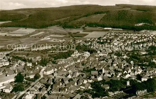 AK / Ansichtskarte Hoechst_Odenwald Fliegeraufnahme Gesamtansicht Hoechst_Odenwald