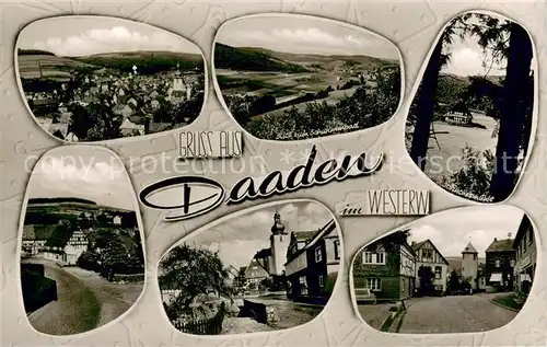 AK / Ansichtskarte Daaden Teilansichten mit Schwimmbad Daaden