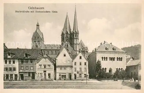 AK / Ansichtskarte Gelnhausen MArienkirche m. Romanischem Haus Gelnhausen