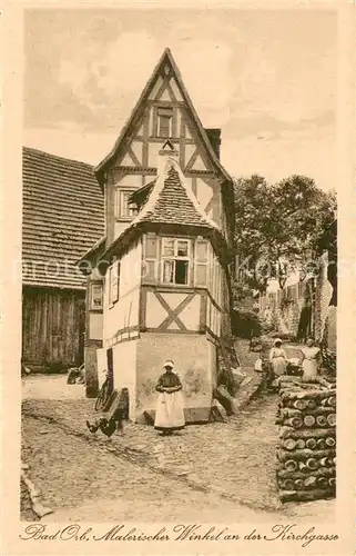 AK / Ansichtskarte Bad_Orb Malerischer Winkel an der Kirchgasse Bad_Orb