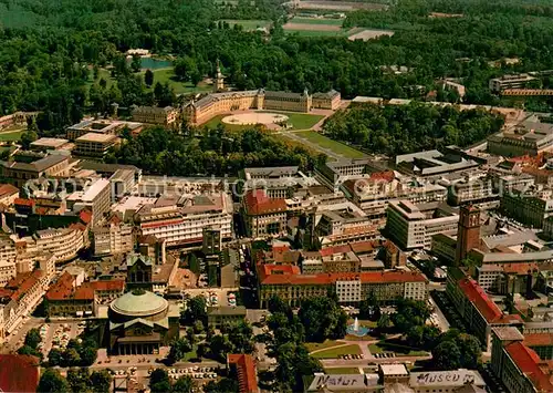 AK / Ansichtskarte Karlsruhe_Baden Ansicht mit Schloss Markt Rathaus Karlsruhe_Baden