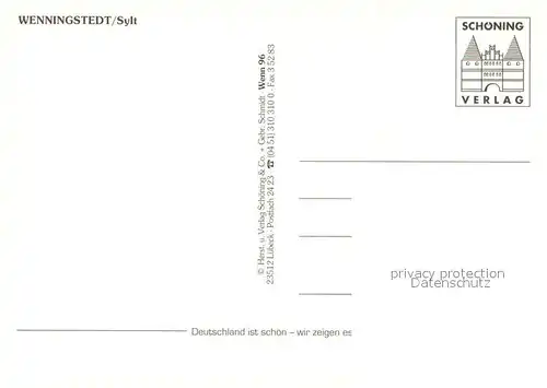 AK / Ansichtskarte Wenningstedt_Sylt Fliegeraufnahme Wenningstedt_Sylt