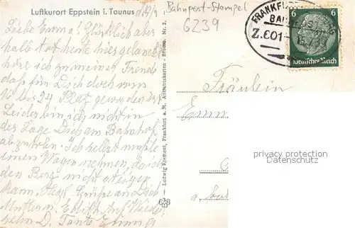 AK / Ansichtskarte Eppstein_Taunus Muettererholungsheim der Ev Frauenhilfe Panorama Eppstein_Taunus