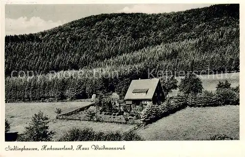 AK / Ansichtskarte Siedlinghausen Haus Waidmannsruh Siedlinghausen