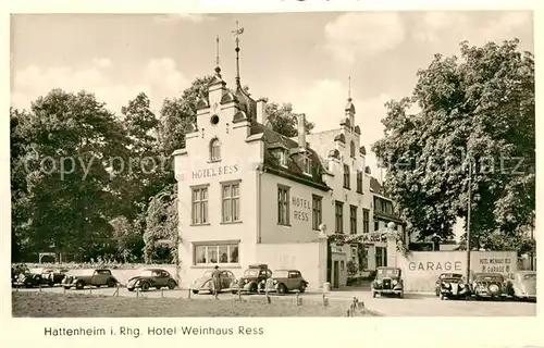 AK / Ansichtskarte Hattenheim_Rheingau Hotel Weinhaus Ress Hattenheim Rheingau