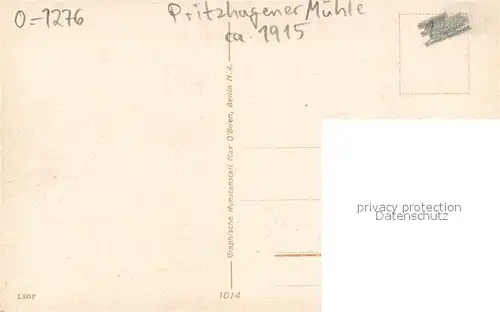 AK / Ansichtskarte Bad_Buckow_Maerkische_Schweiz Pritzhagener Muehle Bad_Buckow