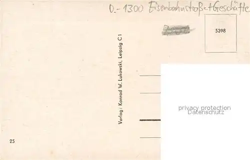 AK / Ansichtskarte Eberswalde Eisenbahnstrasse Eberswalde