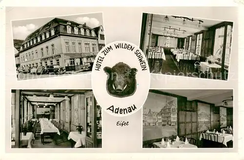 AK / Ansichtskarte Adenau Hotel Restaurant Cae Zum wilden Schwein Adenau