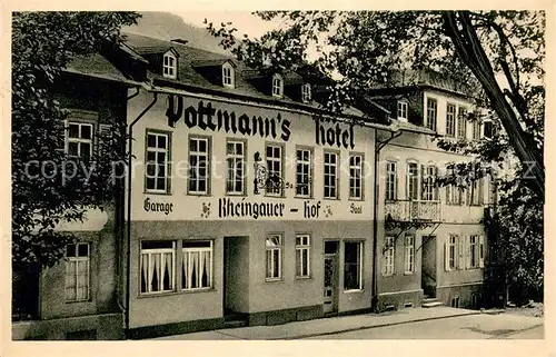 AK / Ansichtskarte Schlangenbad_Taunus Pottmanns Hotel Rheingauer Hof Schlangenbad_Taunus