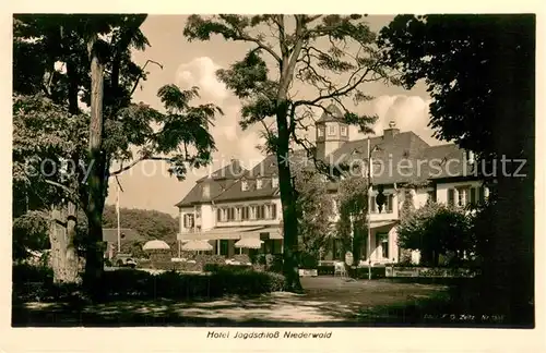 AK / Ansichtskarte Ruedesheim_am_Rhein Hotel Jagdschloss Niederwald 