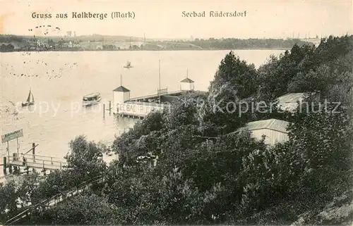 AK / Ansichtskarte Kalkberge Seebad Ruedersdorf Kalkberge