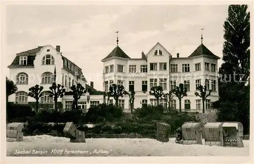 AK / Ansichtskarte Bansin_Ostseebad FDGB Ferienheim Aufbau Bansin_Ostseebad