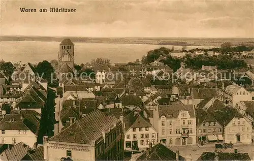 AK / Ansichtskarte Waren_Mueritz Panorama Waren Mueritz