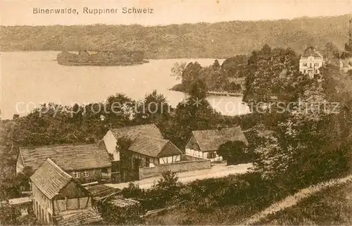 AK / Ansichtskarte Binenwalde Ruppiner Schweiz Panorama Binenwalde