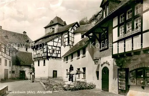 AK / Ansichtskarte Blankenheim_Ahr Ahrquelle Gaststaette Bacchuskeller Blankenheim_Ahr