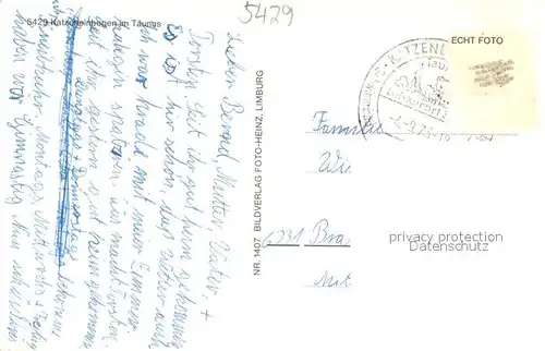 AK / Ansichtskarte Katzenelnbogen Sanatorium Katzenelnbogen