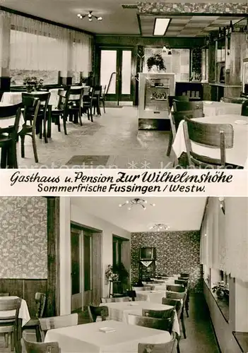 AK / Ansichtskarte Fussingen Gasthaus Pension Zur Wilhelmshoehe Fussingen