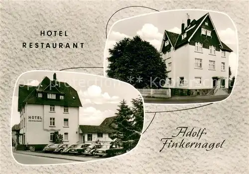 AK / Ansichtskarte Flensungen Hotel Restaurant Adolf Finkernagel Flensungen