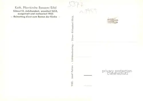 AK / Ansichtskarte Baasem Kath Pfarrkirche Baasem