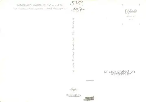 AK / Ansichtskarte Medebach Landhaus Waldeck Medebach