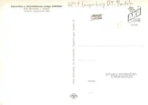 AK / Ansichtskarte Benteler Kirche Schwanenteich Ortspartie Denkmal Gaststaette Schnitker Benteler