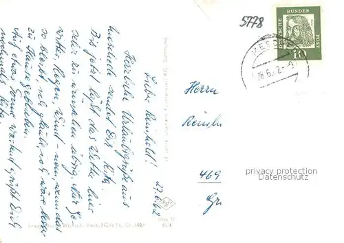 AK / Ansichtskarte Meschede Fliegeraufnahme Meschede