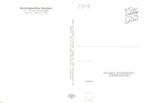 AK / Ansichtskarte Meschede Fliegeraufnahme Meschede