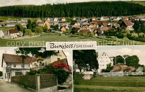 AK / Ansichtskarte Burgjoss Gesamtansicht und Gaststaeaete Burgfrieden Burgjoss