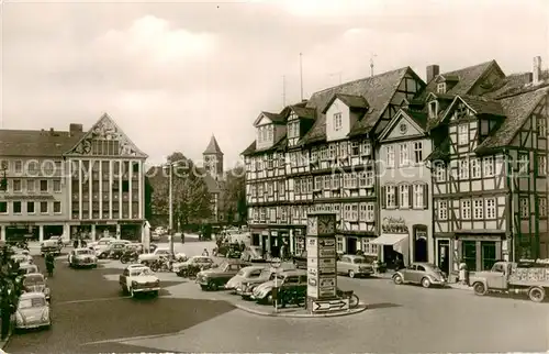 AK / Ansichtskarte Bad_Hersfeld Lingg Platz Fachwerkhaeuserzeile Bad_Hersfeld