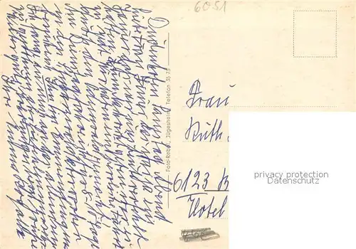 AK / Ansichtskarte Dudenhofen_Offenbach_Main Pfarrhaus Ev. Kirche Schulstrasse Schule Teilansicht d. Stadt Dudenhofen_Offenbach_Main