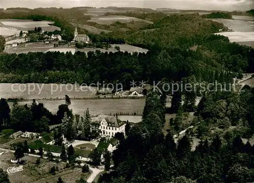 AK / Ansichtskarte Lindlar Fliegeraufnahme Hotel Schloss Georghausen Lindlar