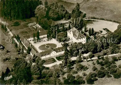 AK / Ansichtskarte Hommerich_Lindlar Fliegeraufnahme Hotel Schloss Georghausen Hommerich_Lindlar