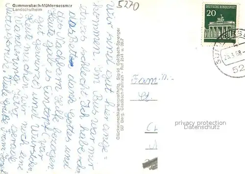 AK / Ansichtskarte Gummersbach Landschulheim Aussenansicht Gummersbach